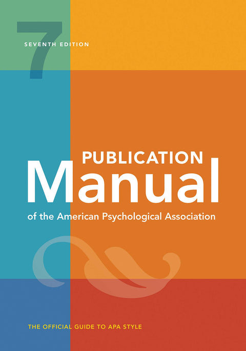 Publication Manual of the APA, 7E