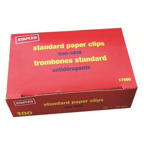 Standard Paper Clips - 100/box