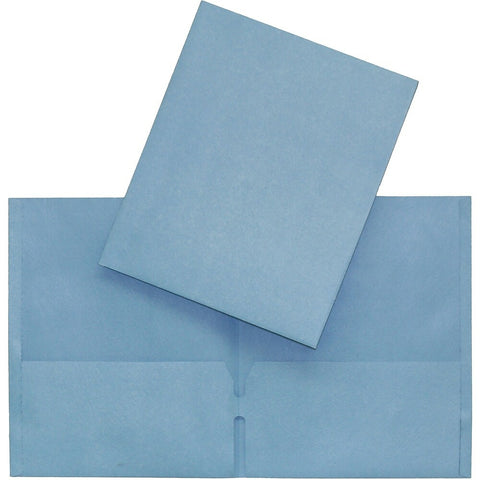 Twin Pocket Folder - light blue