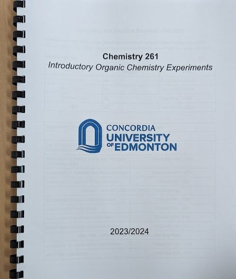 CHEM 261: Intro Organic Chemistry Experiments Lab Manual