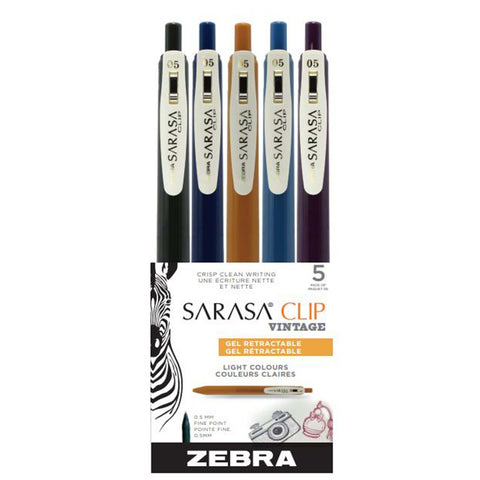 Zebra Sarasa Clip Gel Retractable Vintage Pen