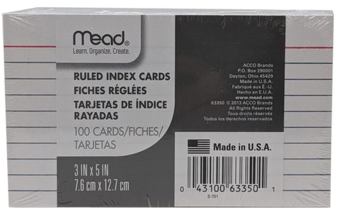 MEAD Index Cards