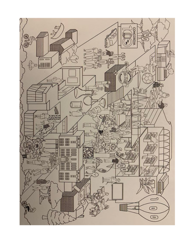 CUE 100 Colouring Sheet