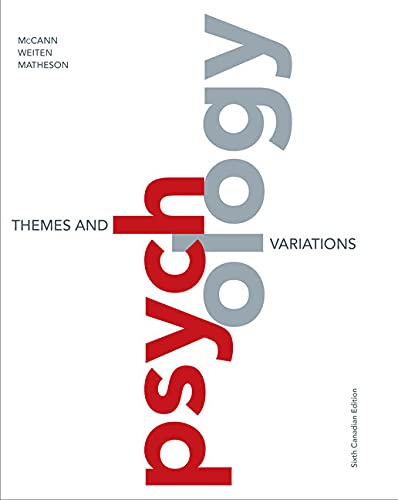 Psychology: Themes and Variations, 6 Canadian Ed - w/ Access