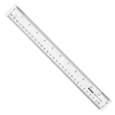 Clear Acrylic 30cm Ruler